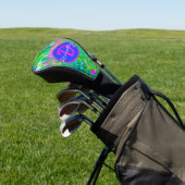 Aqua Blue Impressionismus Garten Landschaft Golf i Headcover (In SItu)