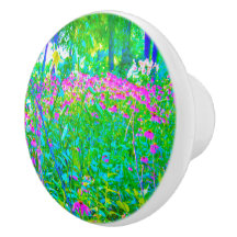 Aqua Blue Impressionistische Gartenanlage Landscha