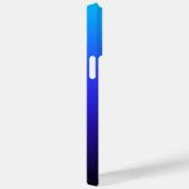 Aqua Blue Indigo und Black Ombre Case-Mate iPhone Hülle (Rückseite / Rechts)