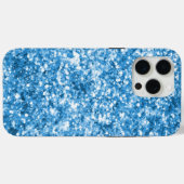 Aqua Blue Jewel Glitzer Case-Mate iPhone Hülle (Rückseite (Horizontal))