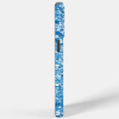 Aqua Blue Jewel Glitzer Case-Mate iPhone Hülle (Rückseite / Rechts)