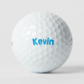 Aqua Blue Kevin Name, Golfball (Vorderseite)