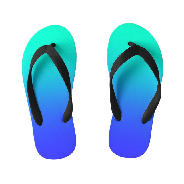 Aqua + Blue Kids Flip Flops Kinderbadesandalen (Fußbett)