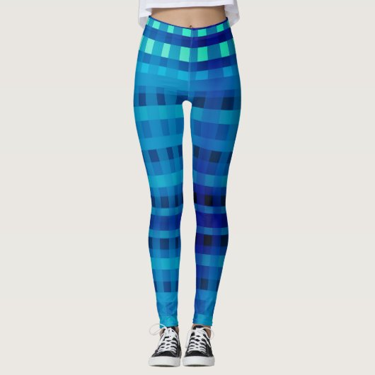 Aqua Blue Leggings (Vorderseite)