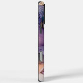 Aqua Blue Lila Gold Floral Case-Mate iPhone Hülle (Rückseite / Rechts)