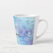 Aqua Blue Lila Ice Schnee Weihnachten Milchtasse (Rechts)
