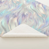 Aqua Blue Lila Pearl White Christmas Sherpadecke (3/4)