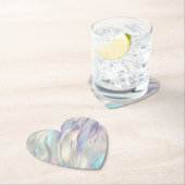 Aqua Blue Lila Pearl White Untersetzer (Vor Ort)