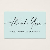 Aqua Blue Logo handschriftlich Drehbuch danke einf (Vorderseite)