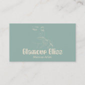 Aqua Blue Makeup Visitenkarte (Vorderseite)