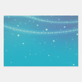 Aqua Blue Mermaid Sparkle Geschenkpapier Set (Vorderseite 2)