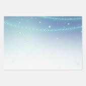 Aqua Blue Mermaid Sparkle Geschenkpapier Set (Vorderseite)