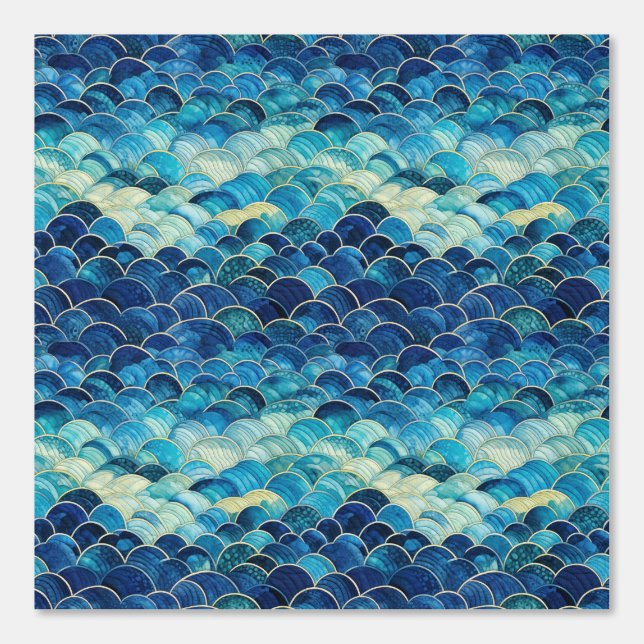 Aqua Blue Mermaid Tapete (Vorderseite)