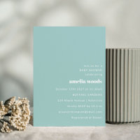 Aqua Blue Minimalistisch Moderne Niedliche Babydus