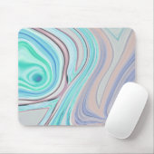 Aqua Blue Minze Green lilac lila pastellfarbener R Mousepad (Mit Mouse)