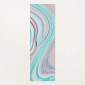 Aqua Blue Minze Green lilac lila pastellfarbener R Yogamatte (Vorderseite)