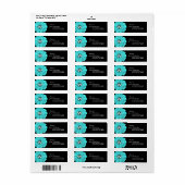 Aqua Blue Monogram Daisy Wedding (Vorne)