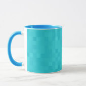 Aqua Blue Mosaic Shimmer Tasse (Links)