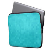 Aqua Blue Mosaic Tile Pattern Laptopschutzhülle (Vorderseite Links)