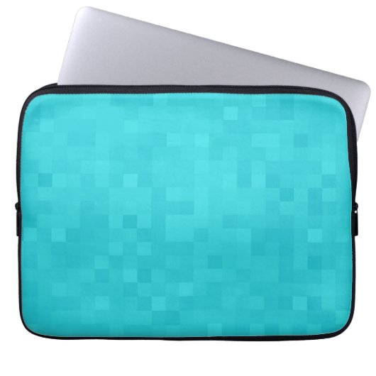 Aqua Blue Mosaic Tile Pattern Laptopschutzhülle (Vorderseite)