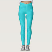 Aqua Blue Mosaic Tile Pattern Leggings (Vorderseite)