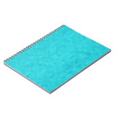 Aqua Blue Mosaic Tile Pattern Notizblock (Linke Seite)