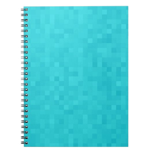 Aqua Blue Mosaic Tile Pattern Notizblock (Vorderseite)