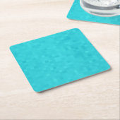 Aqua Blue Mosaic Tile Pattern Rechteckiger Pappuntersetzer (angewinkelt)