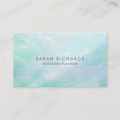 Aqua Blue Mother of Pearl Hübsch Visitenkarte (Vorderseite)