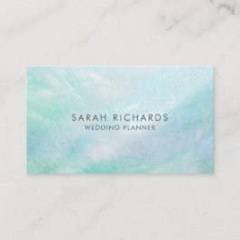 Aqua Blue Mother of Pearl Hübsch Visitenkarte