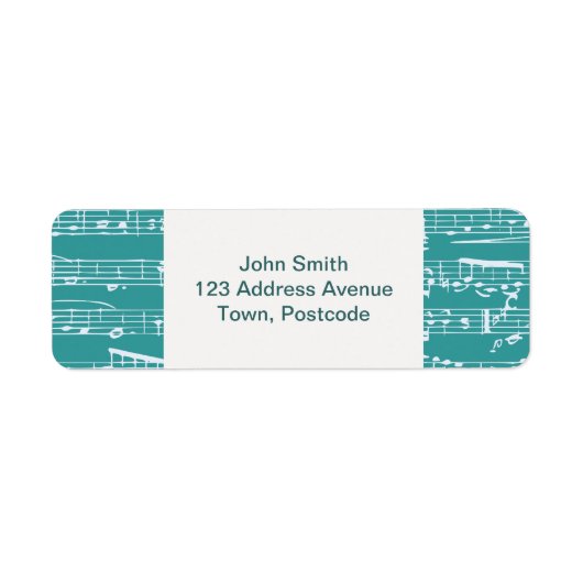 Aqua Blue Musiknotens (Vorne)