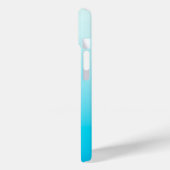 Aqua Blue Obre Hintergrund Case-Mate iPhone Hülle (Rückseite / Links)