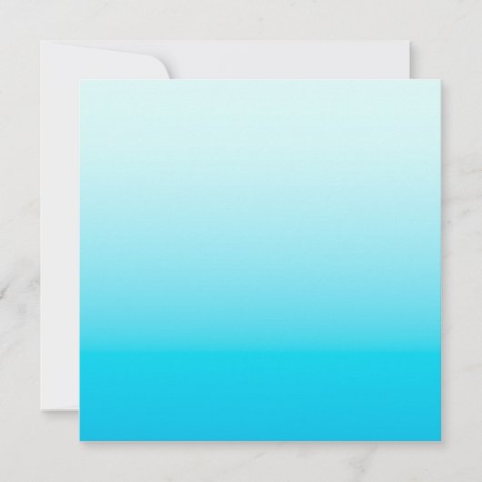 Aqua Blue Obre Hintergrund Dankeskarte (Vorderseite)