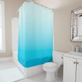 Aqua Blue Obre Hintergrund Duschvorhang (Beispiel)