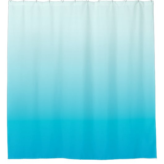 Aqua Blue Obre Hintergrund Duschvorhang (Vorderseite)