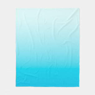 Aqua Blue Obre Hintergrund Fleecedecke