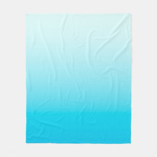 Aqua Blue Obre Hintergrund Fleecedecke (Vorderseite)