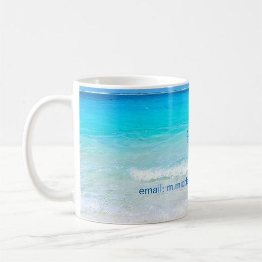 Aqua Blue Ocean Guest House Custom Kaffeetasse (Links)