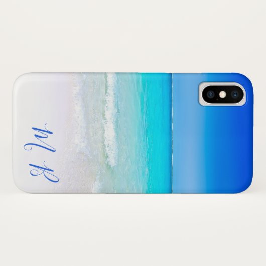 Aqua Blue Ocean Sea Sky Urlaub Reisen Case-Mate iPhone Hülle (Rückseite (Horizontal))