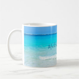 Aqua Blue Ocean Sky Custom Kaffeetasse