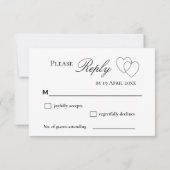 Aqua Blue Ocean UAWG Wedding Response Card RSVP Karte (Rückseite)