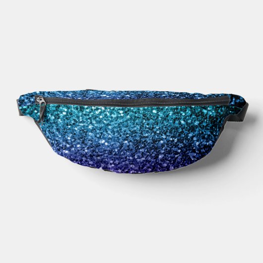 Aqua blue ombre Imitate Glitzer Glitzern Bauchtasche (Ablage )