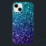 Aqua blue Ombre Imitate Glitzer Glitzern Case-Mate iPhone 14 Hülle<br><div class="desc">Aqua blue Ombre Imitate Glitzer Glitzern Case-Mate iPhone Case. Schöne mädchenhafte dunkelblaue und hellblaue Glitzer Glitzern. Foto von cyan und dunkelblau Glitzern nicht wirklich Glitzer!</div>