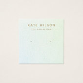 Aqua Blue Ombre Stud Earring Display Card (Vorderseite)