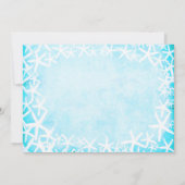 Aqua Blue Party Einladungen (Rückseite)