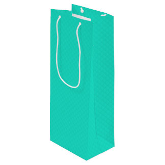 Aqua Blue Pattern Geschenktüte Für Weinflaschen
