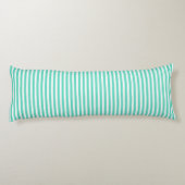 Aqua Blue Pattern Seitenschläferkissen (Rückseite)