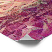 Aqua Blue Peachy Duck Art Deco Poster (Ecke)