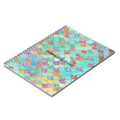 Aqua Blue Pink Lila Gold Glitzer Mermaid Notizblock (Linke Seite)