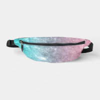 Aqua Blue Pink ombre Sea Galaxy abstrakt